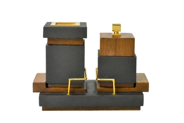 CUBICUS LOW GRAY Incense Burner Set - Image 4