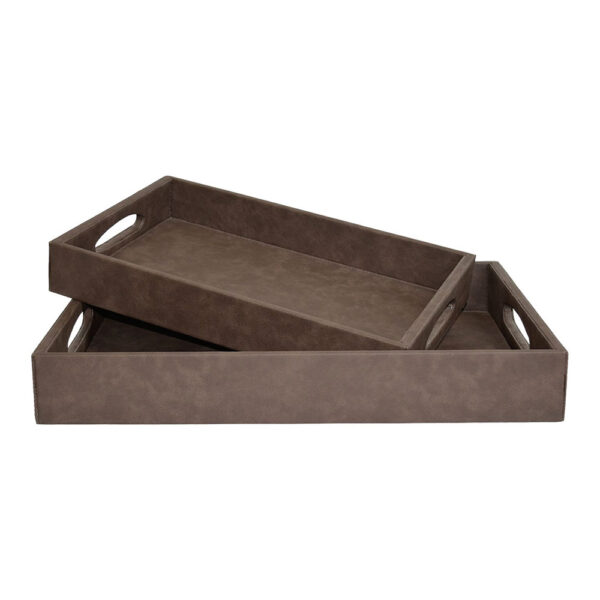 ROMA BROWN TRAY SET