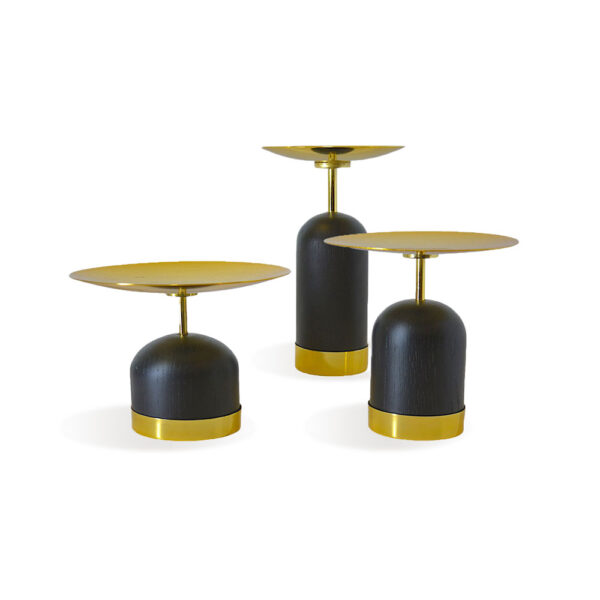 SIERRA EBONY Candle Holder Set