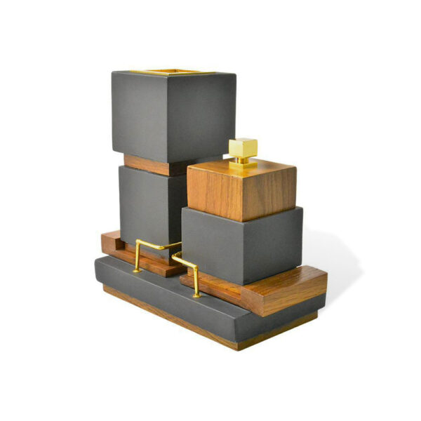 CUBICUS HIGH Incense Burner Set-Black