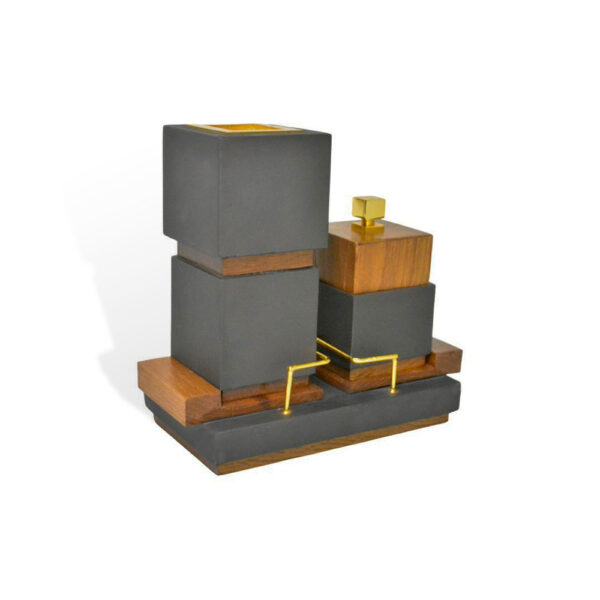 CUBICUS HIGH Incense Burner Set-Black