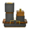CUBICUS HIGH Incense Burner Set-Black