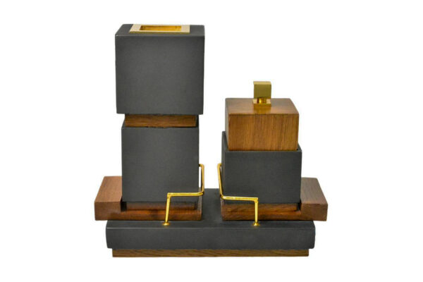CUBICUS HIGH Incense Burner Set-Black