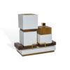 CUBICUS HIGH Incense Burner Set-White