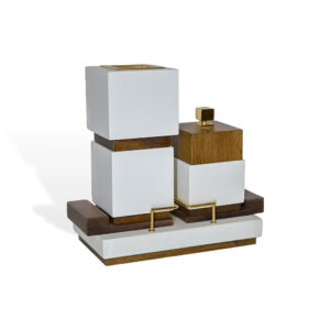 CUBICUS HIGH Incense Burner Set-White