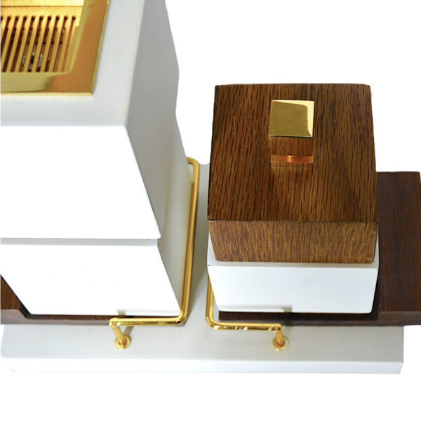 CUBICUS HIGH Incense Burner Set-White