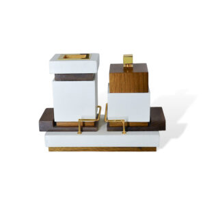 CUBICUS LOW Incense Burner Set-White