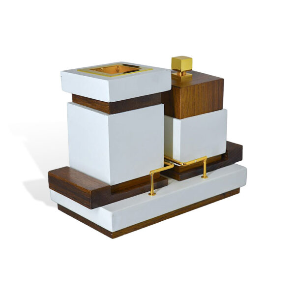 CUBICUS LOW Incense Burner Set-White