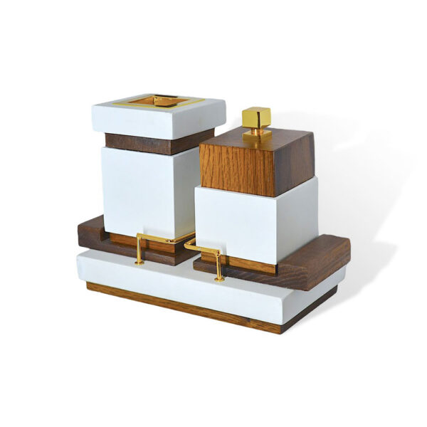 CUBICUS LOW Incense Burner Set-White