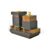 CUBICUS LOW Incense Burner Set-Black