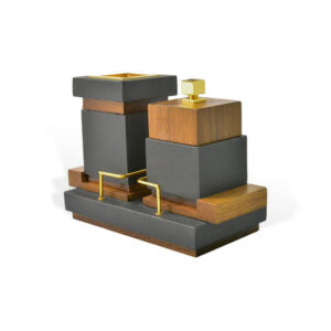 CUBICUS LOW Incense Burner Set-Black