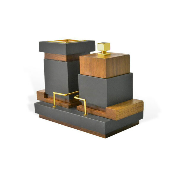 CUBICUS LOW Incense Burner Set-Black