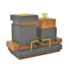 CUBICUS LOW Incense Burner Set-Black