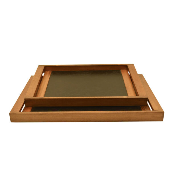 ELEGANTE BROWN Tray Set