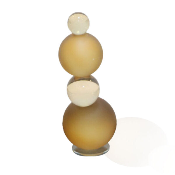 ESFERAS AMBER Glass Decorative Object