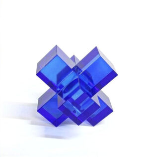 GEO-BLUE SMALL CrystalD?cor Object