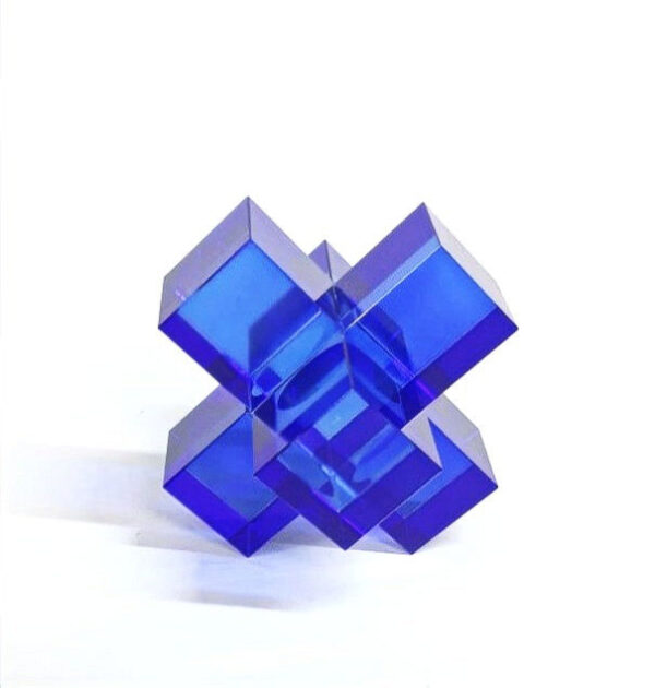 GEO-BLUE SMALL CrystalD?cor Object