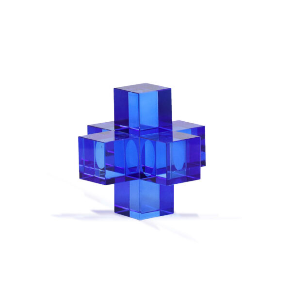 GEO-BLUE SMALL CrystalD?cor Object