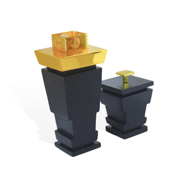 MAJESTIC Ebony HIGH Incense Burner Set