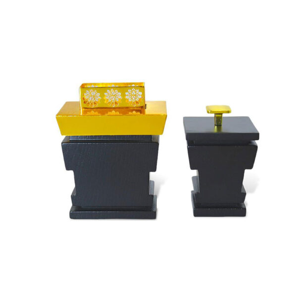 MAJESTIC Ebony LOW Incense Burner Set