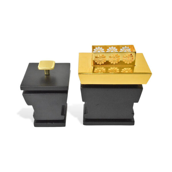 MAJESTIC Ebony LOW Incense Burner Set