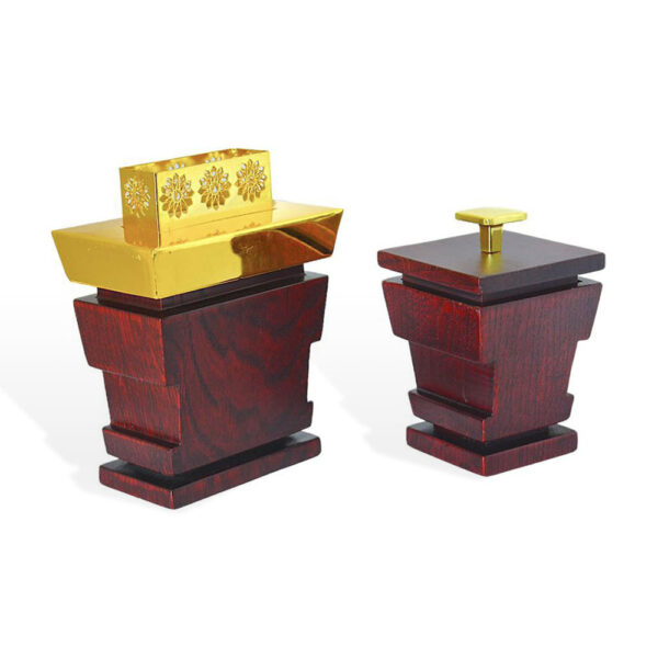 MAJESTIC Red LOW Incense Burner Set