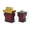 MAJESTIC Red LOW Incense Burner Set