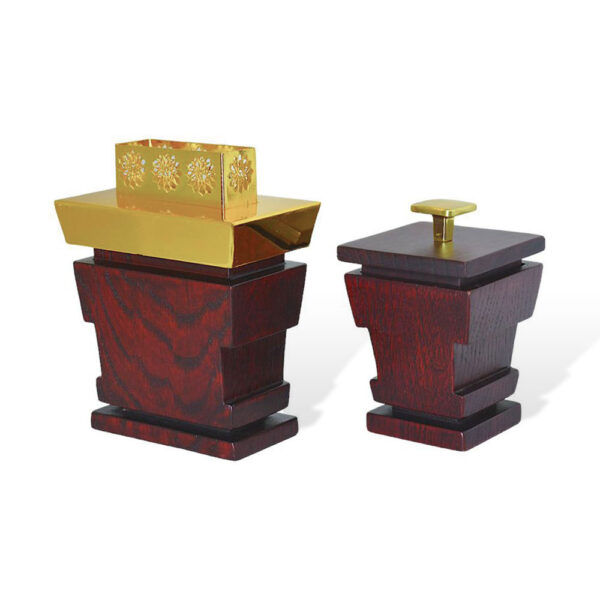 MAJESTIC Red LOW Incense Burner Set