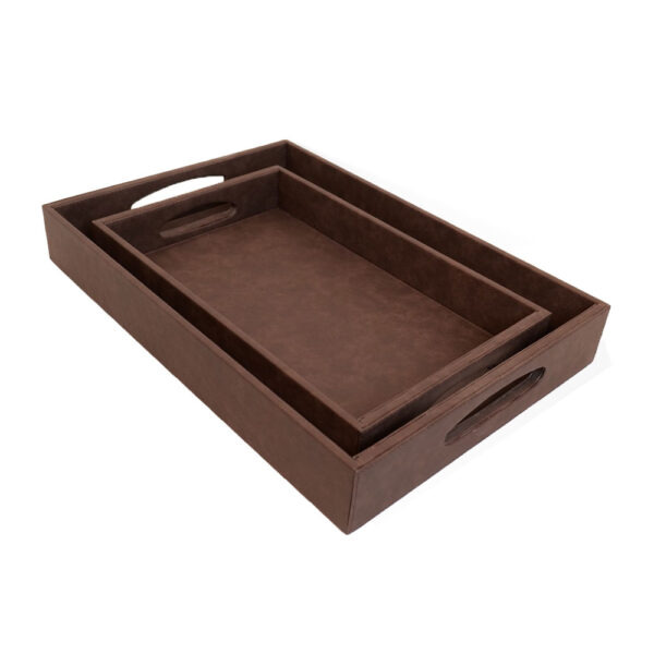 ROMA BROWN TRAY SET